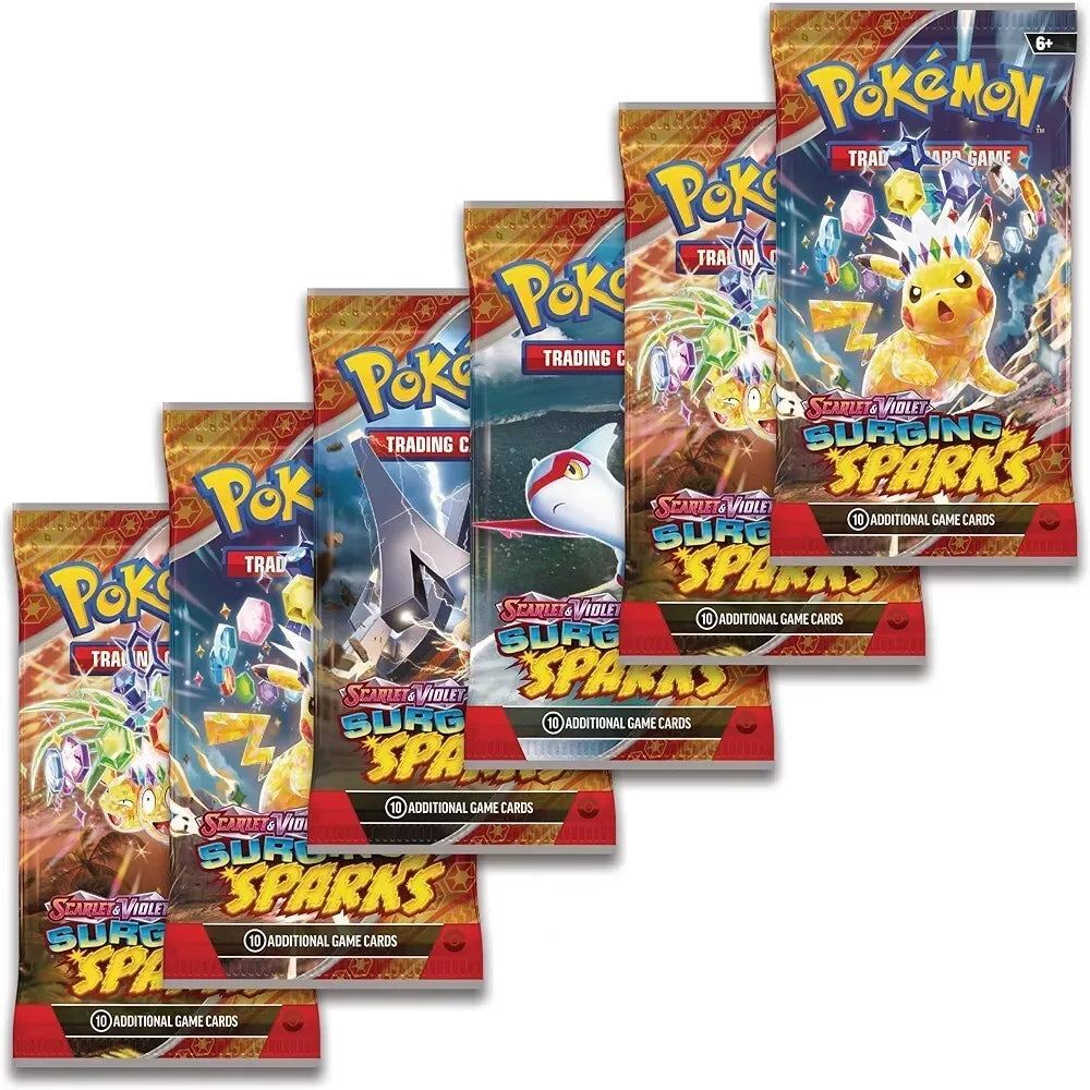 Pokémon TCG: Scarlet & Violet—Surging Sparks Booster Bundle (6 Booster Packs)